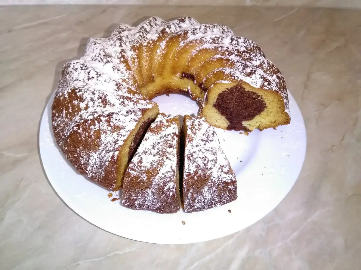 Jednoduchá mramorová bábovka v Remosce